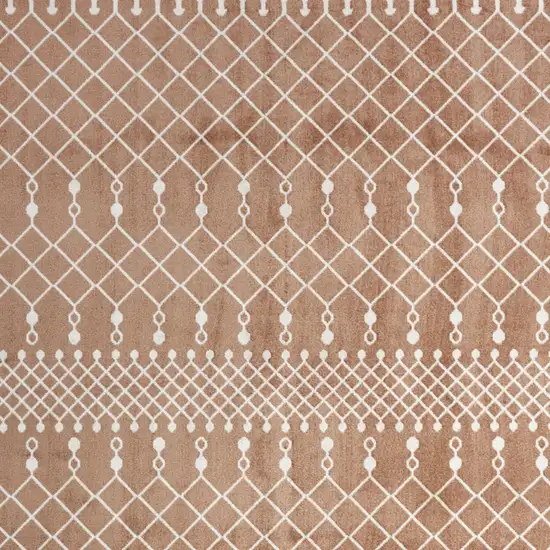 Orange Geometric Area Rug Photo 6