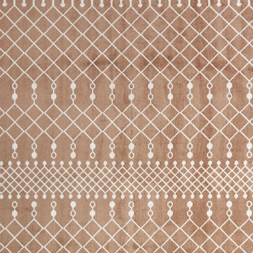 Orange Geometric Area Rug Photo 6