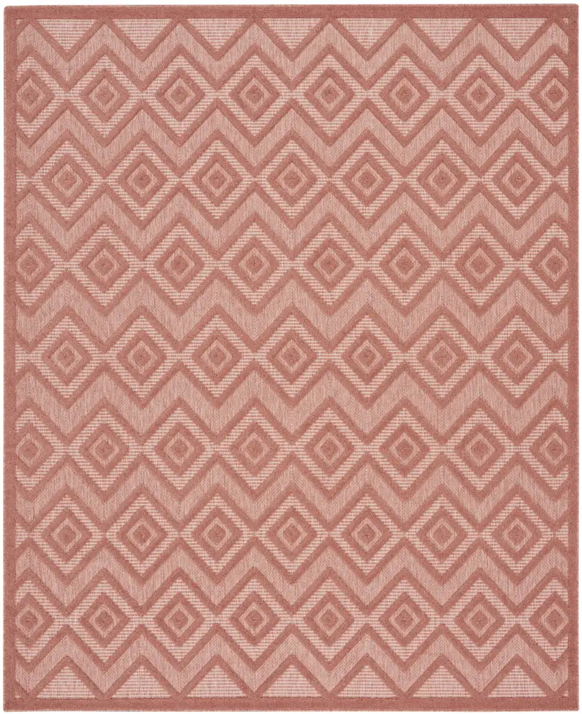 Orange Geometric Flatweave Area Rug Photo 1