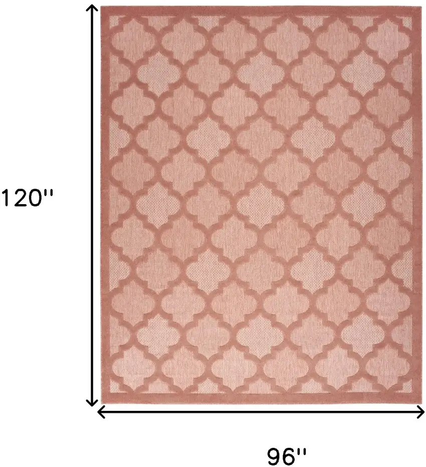 Orange Geometric Flatweave Area Rug Photo 2
