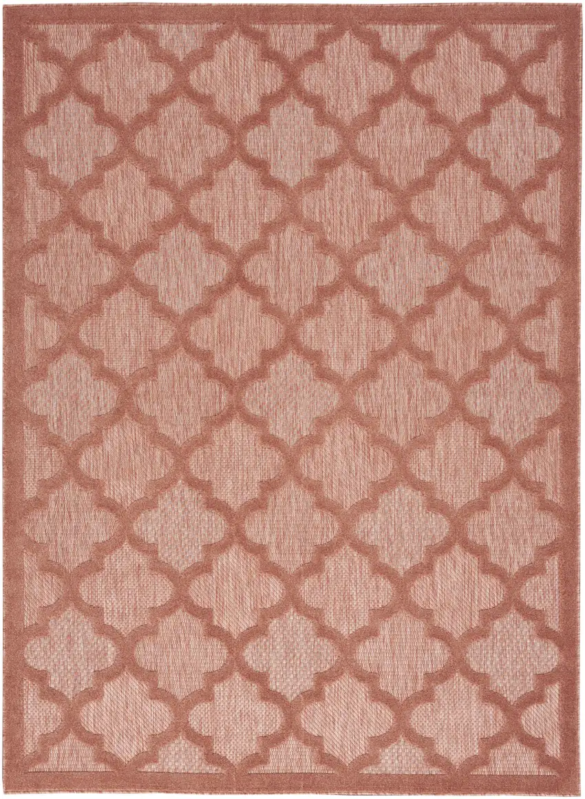 Orange Geometric Flatweave Area Rug Photo 8