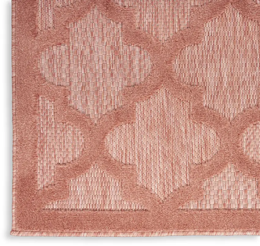 Coral Orange Indoor Outdoor Area Rug Photo 4