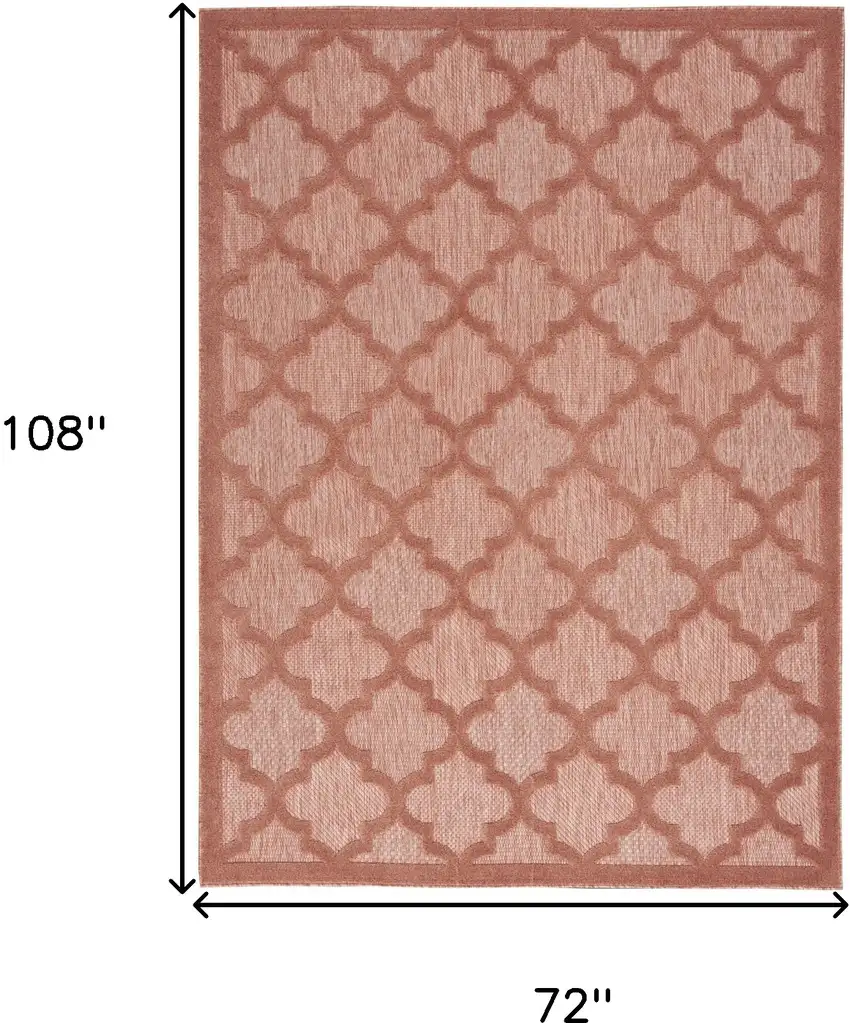 Orange Geometric Flatweave Area Rug Photo 5