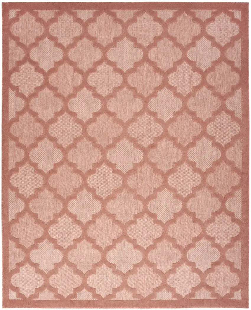 Orange Geometric Flatweave Area Rug Photo 1