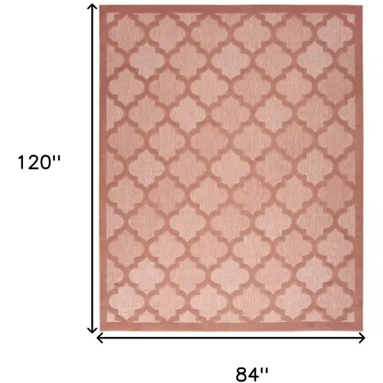 Orange Geometric Flatweave Area Rug Photo 7