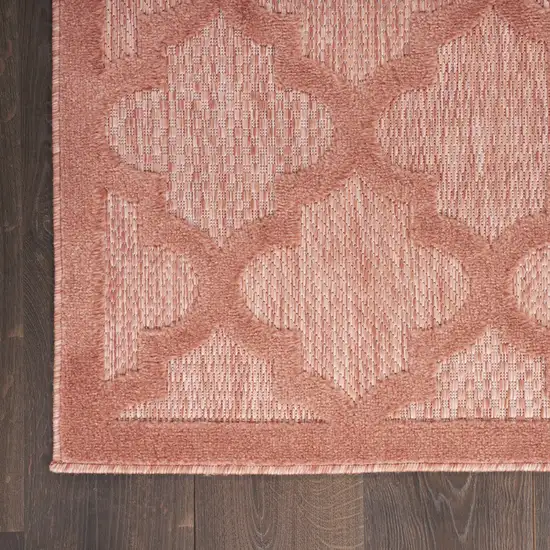 Orange Geometric Flatweave Area Rug Photo 8