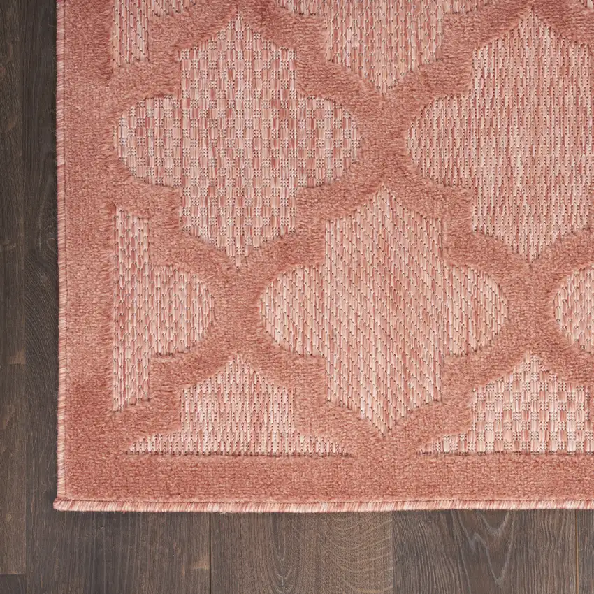 Orange Geometric Flatweave Area Rug Photo 8