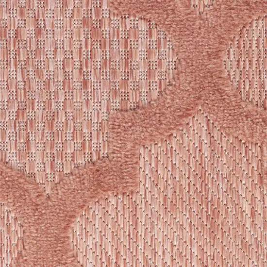 Orange Geometric Flatweave Area Rug Photo 9