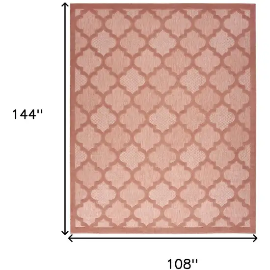 Orange Geometric Flatweave Area Rug Photo 8