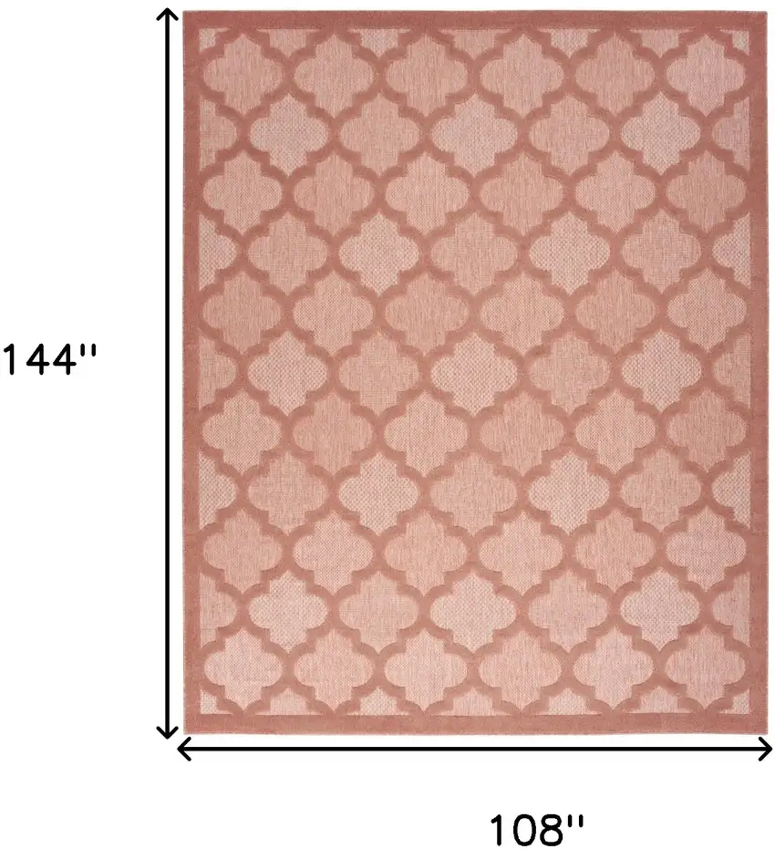 Orange Geometric Flatweave Area Rug Photo 8
