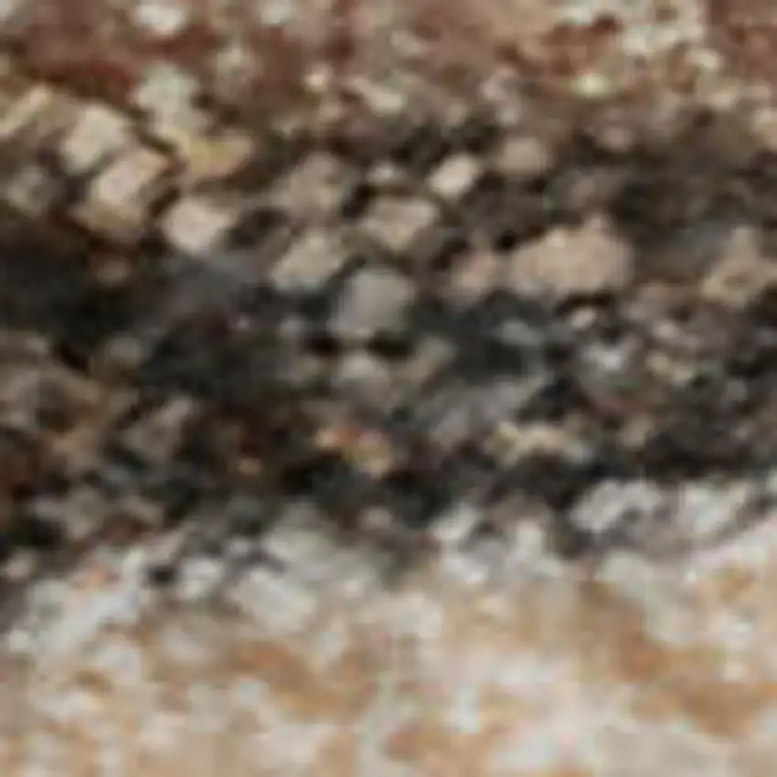 Orange Gray And Ivory Abstract Washable Area Rug With UV Protection Photo 8