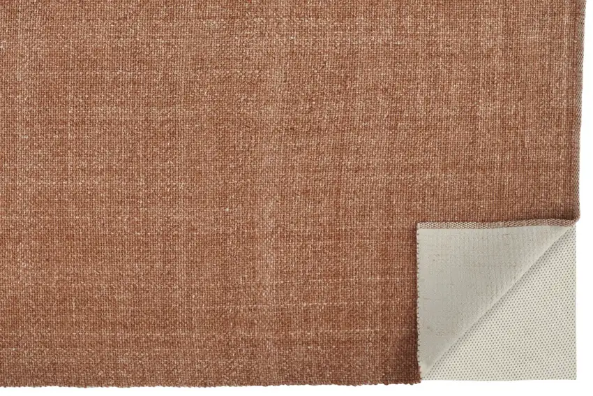 Orange Hand Woven Area Rug Photo 7