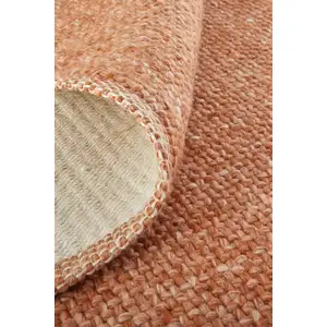 Photo of Orange Hand Woven Area Rug