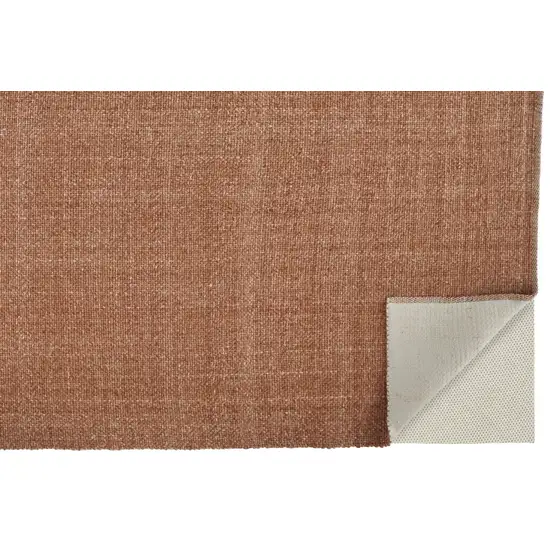 Orange Hand Woven Area Rug Photo 8