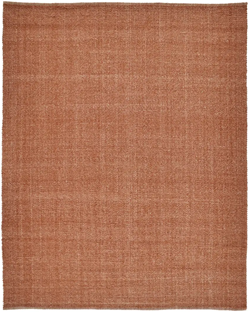 Orange Hand Woven Area Rug Photo 1