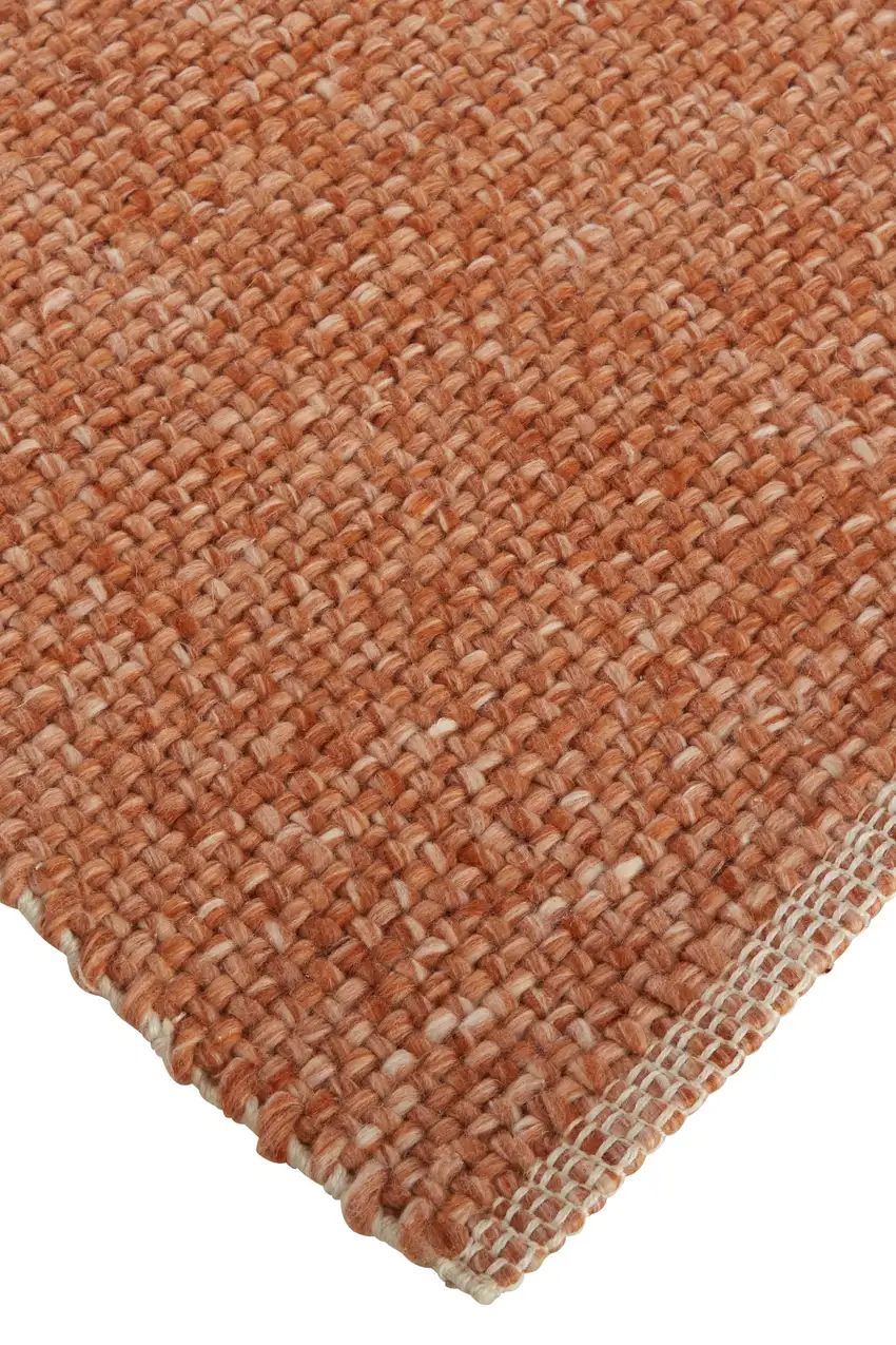 Orange Hand Woven Area Rug Photo 3