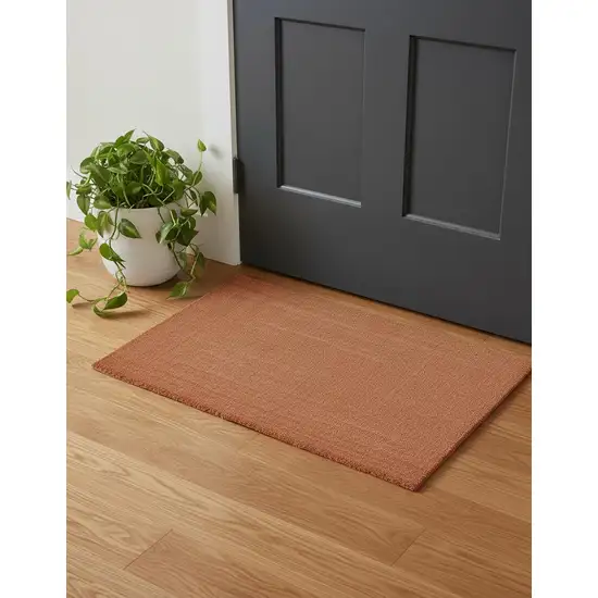 Orange Hand Woven Area Rug Photo 1