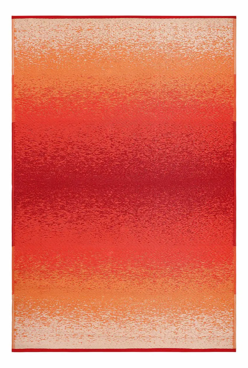 Orange Indoor Outdoor Area Rug Photo 2
