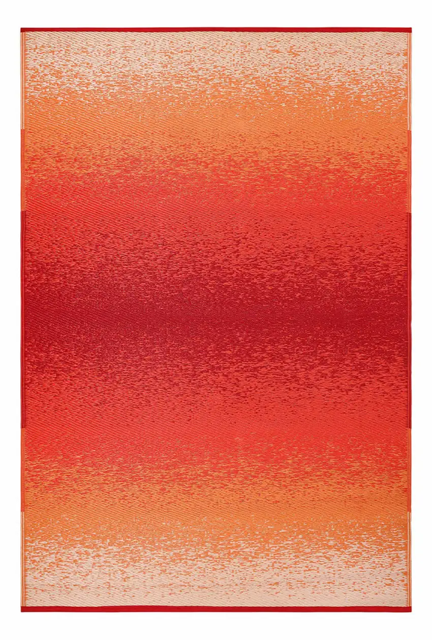 Orange Indoor Outdoor Area Rug Photo 5