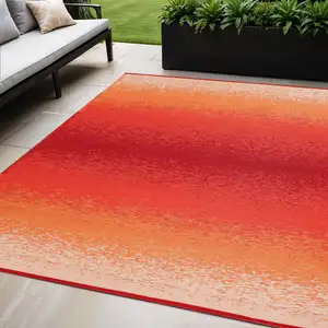 Photo of Orange Indoor Outdoor Area Rug