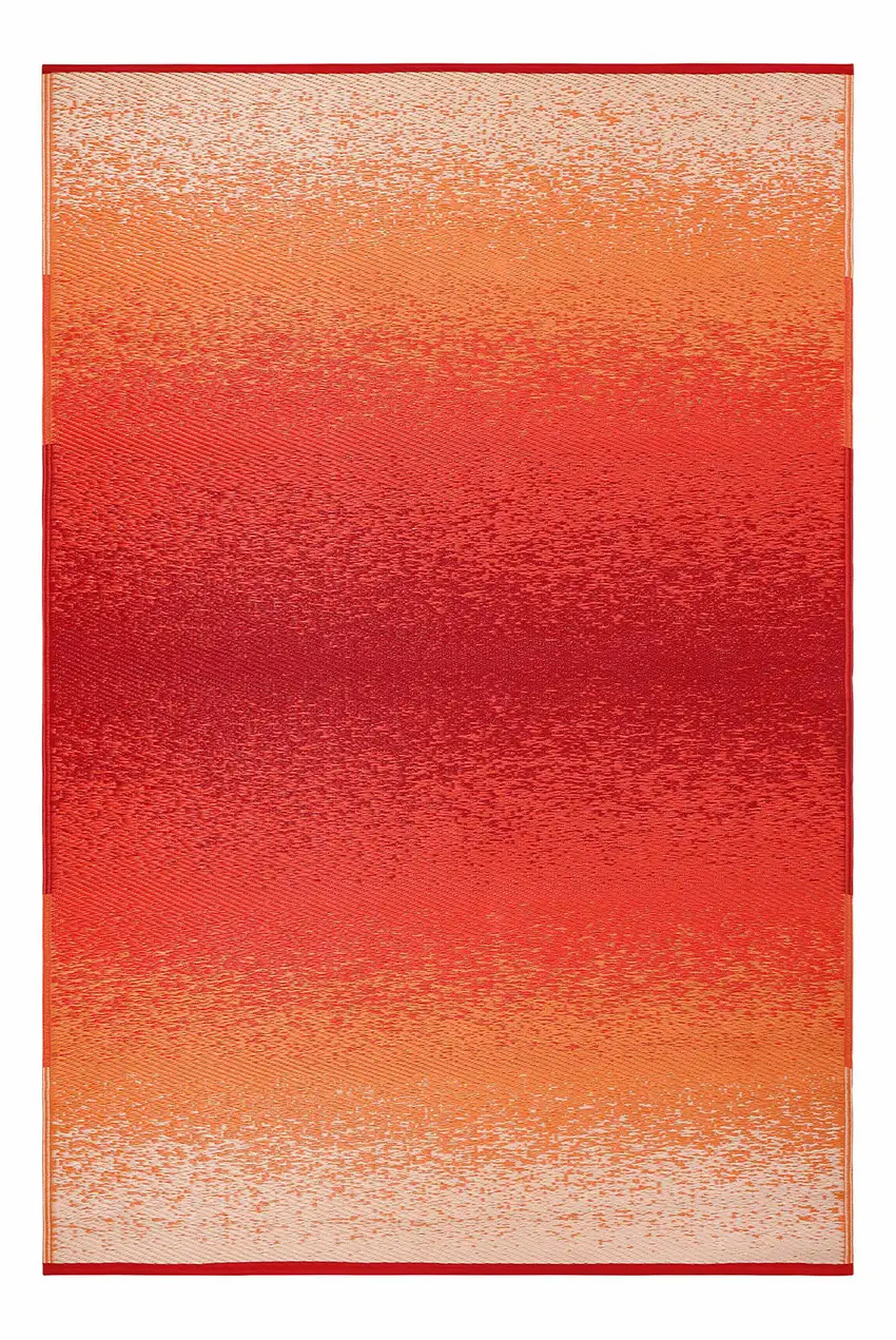Orange Indoor Outdoor Area Rug Photo 5