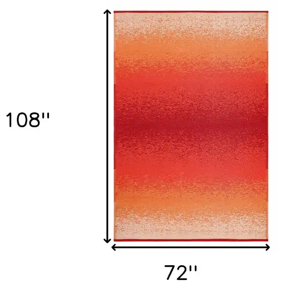 Orange Indoor Outdoor Area Rug Photo 3