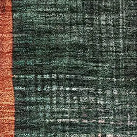 Orange Teal And Purple Geometric Washable Area Rug With UV Protection Photo 2