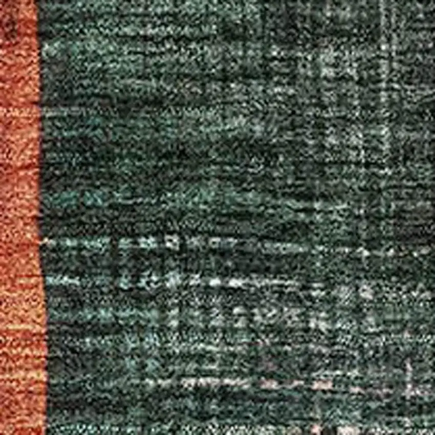 Orange Teal And Purple Geometric Washable Area Rug With UV Protection Photo 2