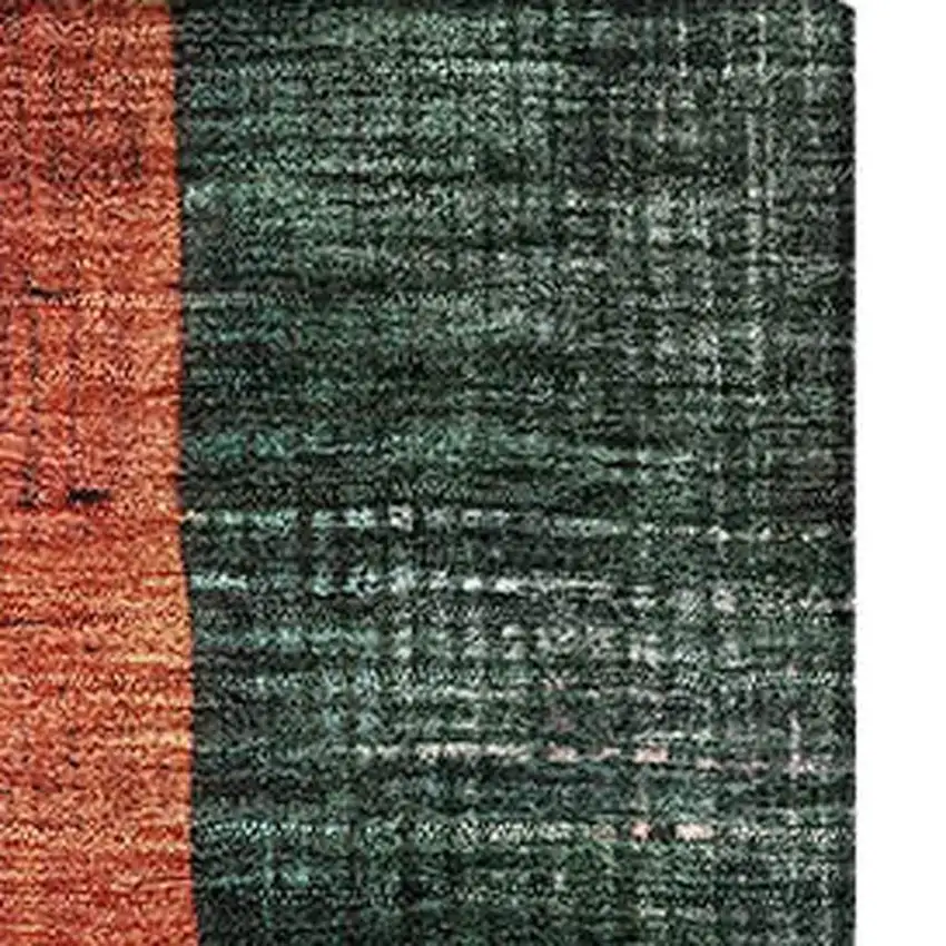 Orange Teal And Purple Geometric Washable Area Rug With UV Protection Photo 3