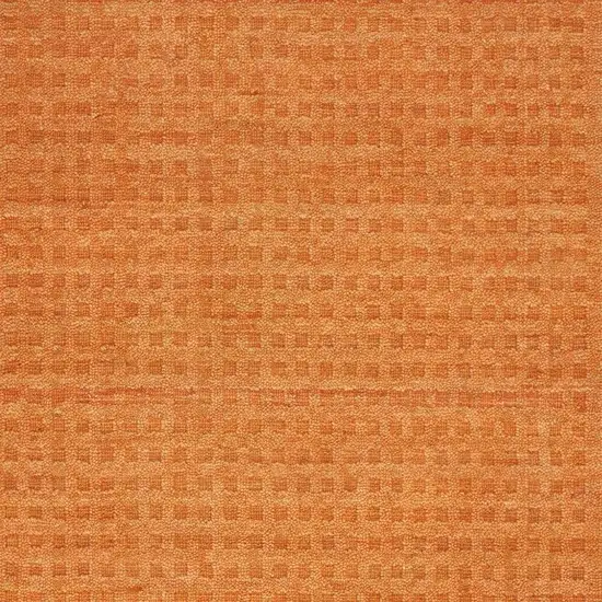 Orange Wool Area Rug Photo 3