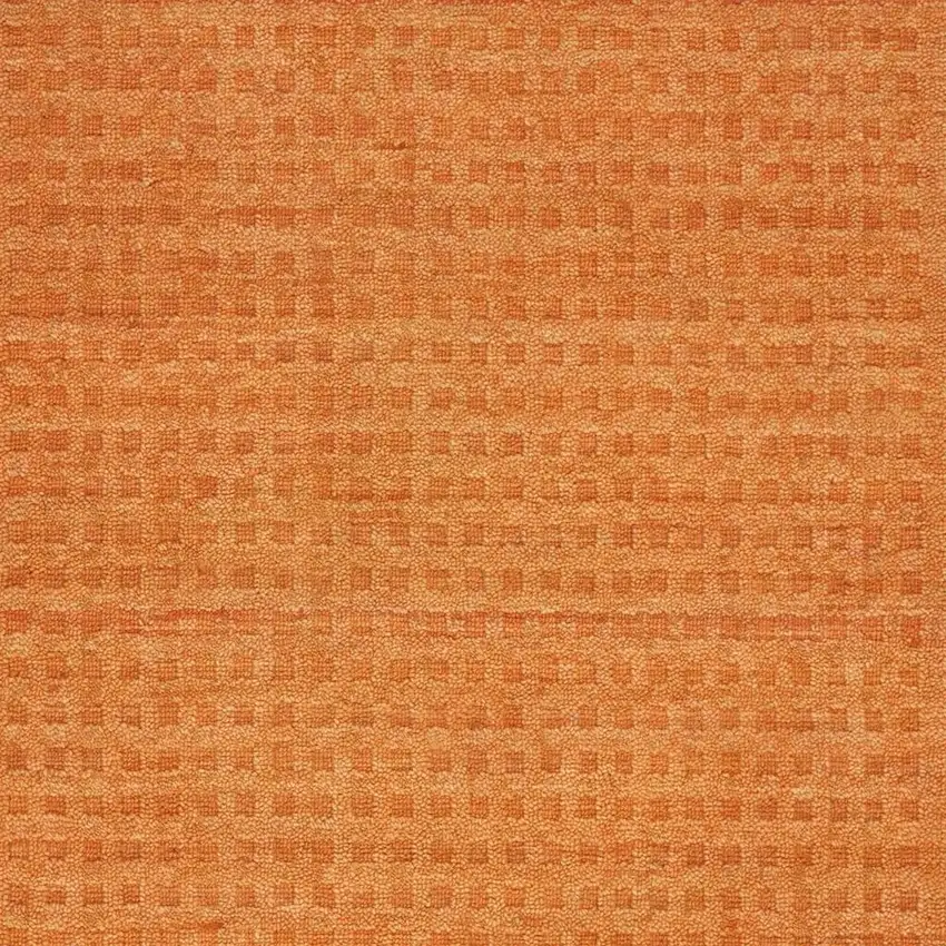 Orange Wool Area Rug Photo 3