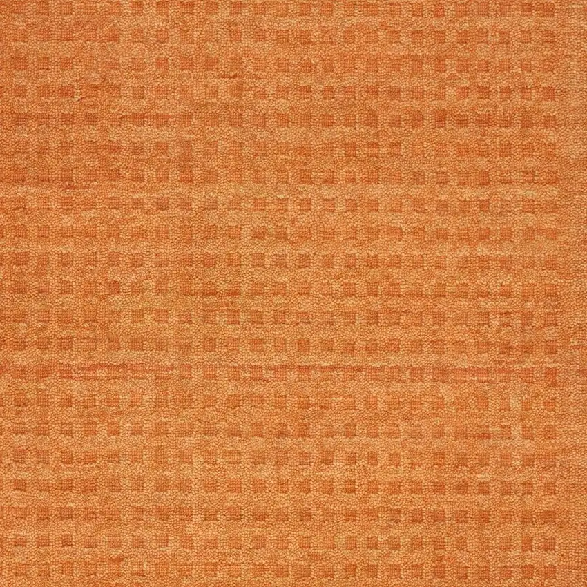 Orange Wool Area Rug Photo 8