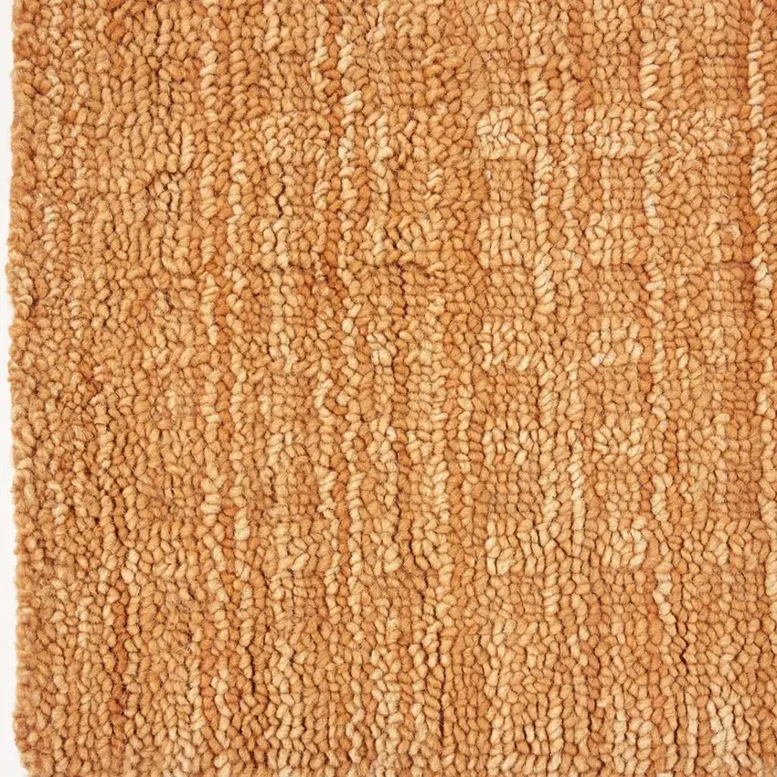 Orange Wool Area Rug Photo 3