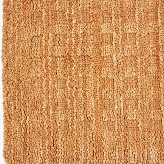 Orange Wool Area Rug Photo 3