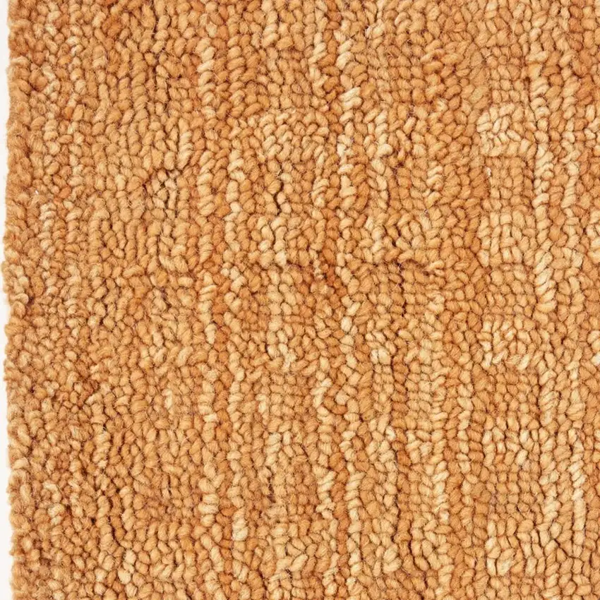 Orange Wool Area Rug Photo 2