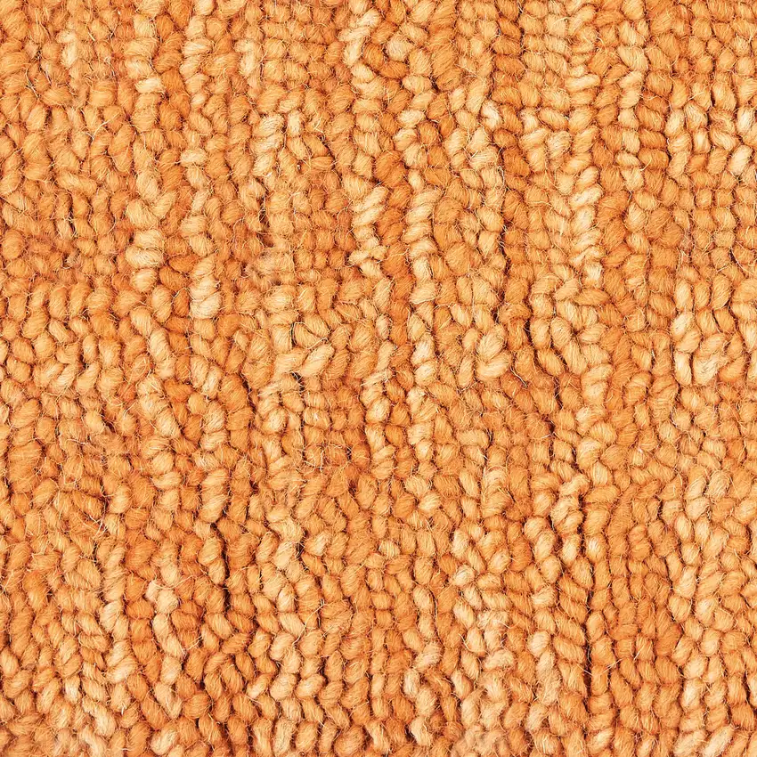 Orange Wool Shag Handmade Area Rug Photo 2