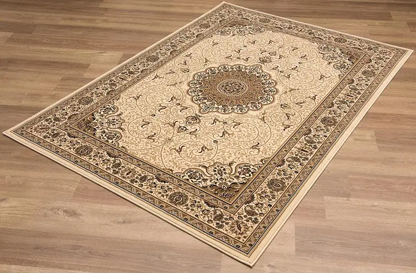 Oriental Medallion Stain Resistant Area Rug Photo 8
