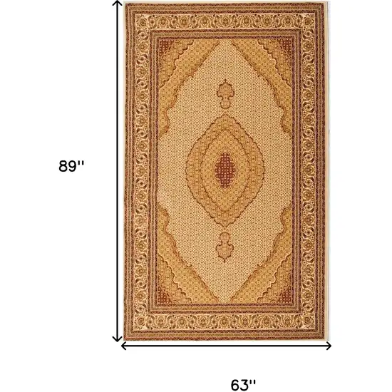 Oriental Power Loom Stain Resistant Area Rug Photo 4