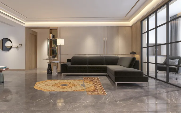 Oriental Power Loom Stain Resistant Area Rug Photo 4