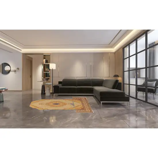 Oriental Power Loom Stain Resistant Area Rug Photo 5