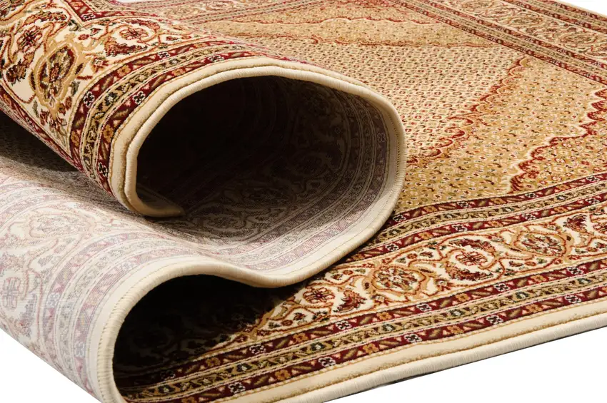 Oriental Power Loom Stain Resistant Area Rug Photo 9