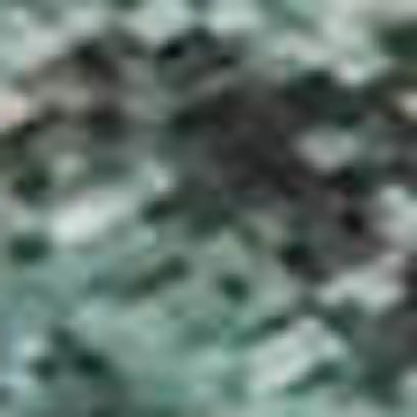 Pale Aqua And Burgundy Floral Washable Area Rug With UV Protection Photo 3