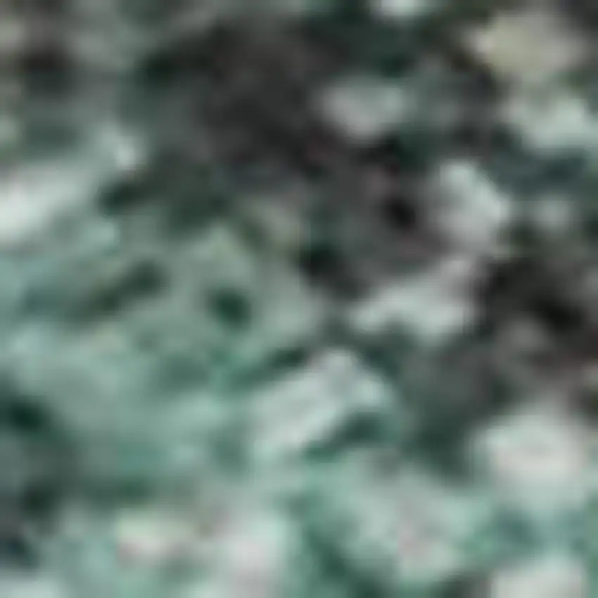 Pale Aqua And Burgundy Floral Washable Area Rug With UV Protection Photo 2