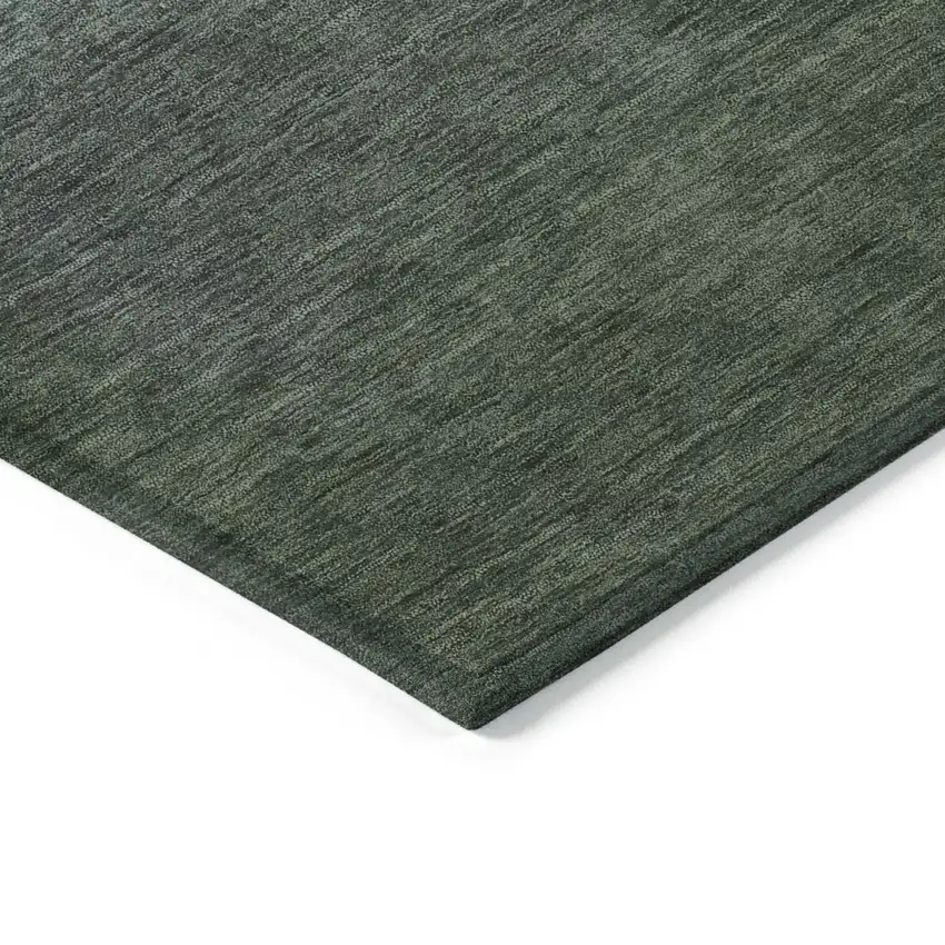 Pale Aqua And Gray Ombre Washable Indoor Outdoor Area Rug Photo 9