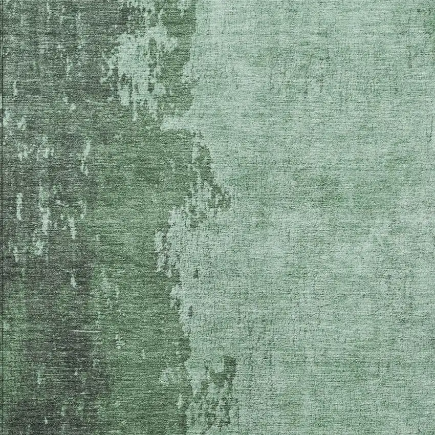 Pale Aqua And Sage Abstract Washable Indoor Outdoor Area Rug Photo 4