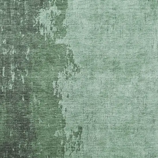 Pale Aqua And Sage Abstract Washable Indoor Outdoor Area Rug Photo 4