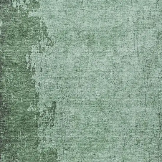 Pale Aqua And Sage Abstract Washable Indoor Outdoor Area Rug Photo 3