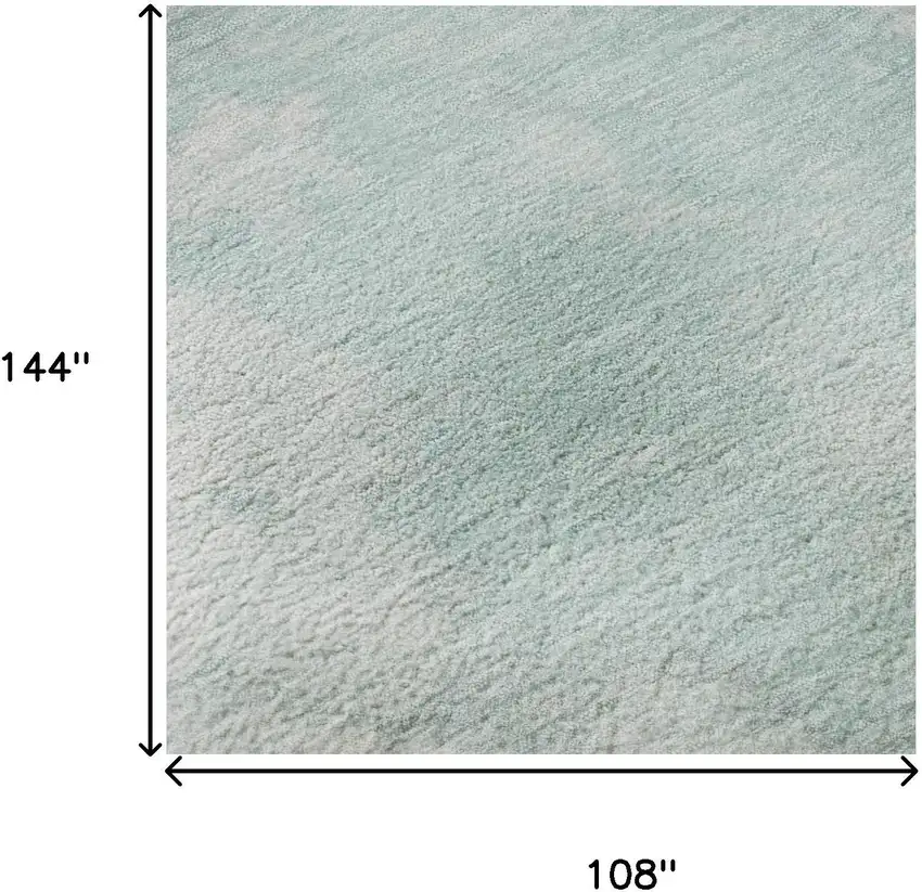 Pale Aqua Gray And Ivory Abstract Washable Area Rug With UV Protection Photo 8