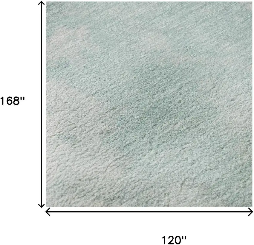 Pale Aqua Gray And Ivory Abstract Washable Area Rug With UV Protection Photo 9