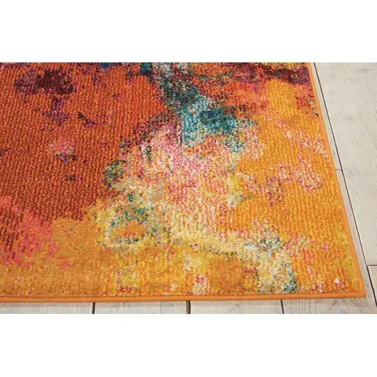 Palette Abstract Power Loom Non Skid Area Rug Photo 9